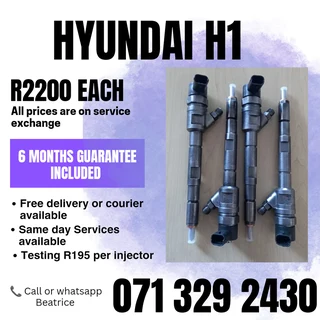 Hyundai H1 Bosch Diesel Injectors For Sale With Warranty