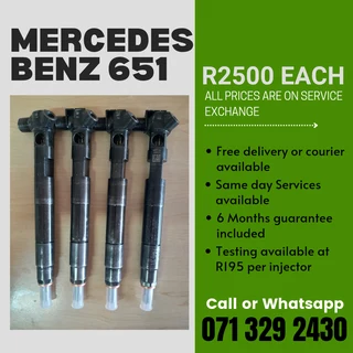 Mercedes Benz 651 Diesel Injectors For Sale With Warranty