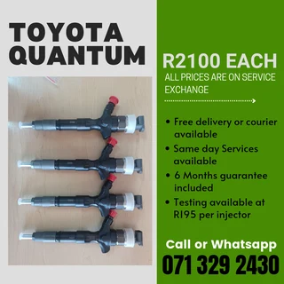 Toyota 2.5 Diesel Injectors For Sale With Warranty On