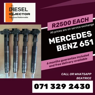 Mercedes Benz Sprinter 651 Diesel Injectors For Sale With Warranty