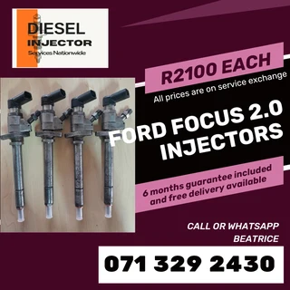 Ford Focus 2.0 Injectors For Sale With Warranty On