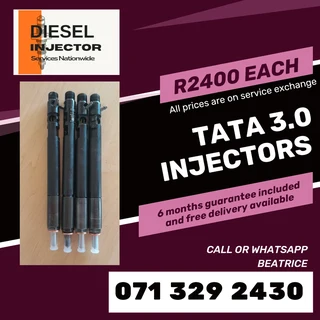 Tata 3.0 Diesel Injectors For Sale With Warranty On