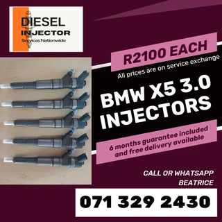 Bmw X5 3.0 Injectors For Sale With Warranty On