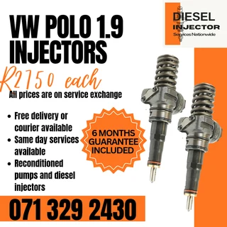 Vw Polo 1.9 Diesel Injectors For Sale With Warranty