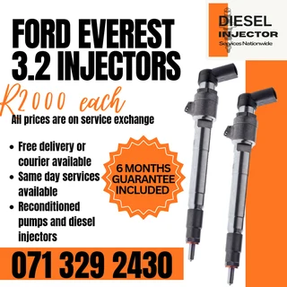 Ford Everest 3.2 Injectors For Sale With Warranty