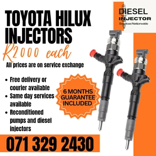 Toyota Hilux Diesel Injectors For Sale With Warranty
