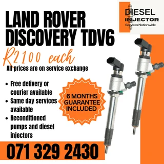 Land Rover Discovery Tdv6 Diesel Injectors For Sale With Warranty