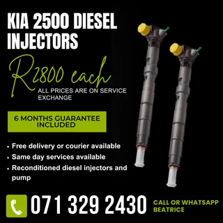 Kia 2500 Diesel Injectors For Sale With Warranty