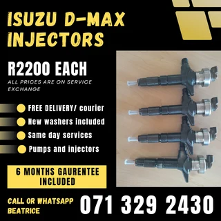 Isuzu D-max Injectors For Sale With Warranty