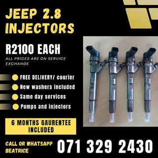 Jeep 2.8 Diesel Injectors For Sale With Warranty On