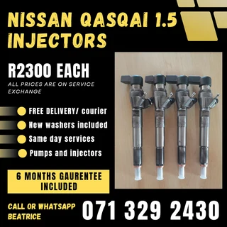 Nissan Qasqai 1.5 Diesel Injectors For Sale With Warranty