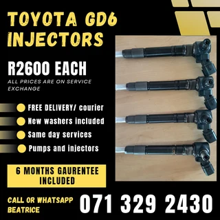 Toyota Gd6 Diesel Injectors For Sale With Warranty On