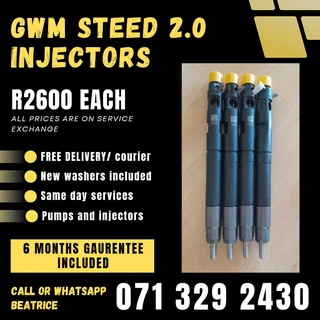 Gwm Steed 2.0 Injectors For Sale With Warranty On