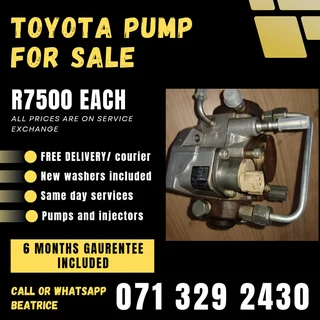Toyota Pump For Sale With Warranty