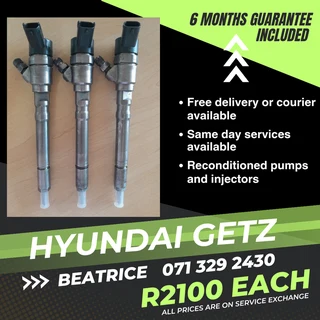 Hyundai Getz 1.5 Diesel Injectors For Sale With Warranty