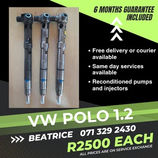 Vw Polo 1.2 Diesel Injectors For Sale With Warranty