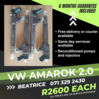 Vw Amarok 2.0 Diesel Injectors For Sale With Warranty