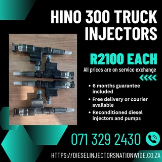 Hino 300 Truck Diesel Injectors For Sale With Warranty