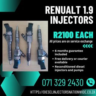 Renualt 1.9 Diesel Injectors For Sale With Warranty