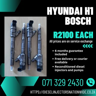 Hyundai H1 Bosch Diesel Injectors For Sale With Warranty