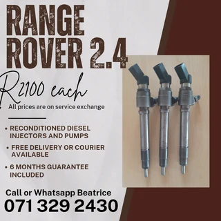 Range Rover 2.4 Diesel Injectors For Sale With Warranty