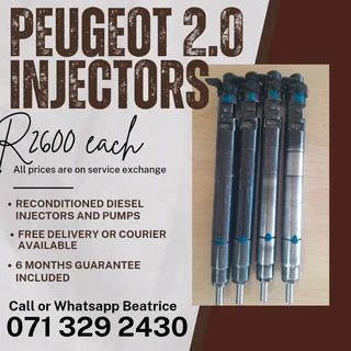Peugeot 2.0 Diesel Injectors For Sale With Warranty