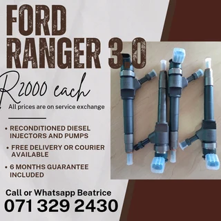 Ford Ranger 3.0 Diesel Injectors For Sale With Warranty
