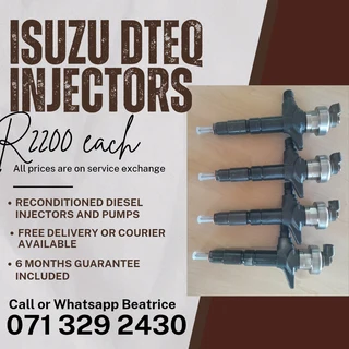 Isuzu Dteq Injectors For Sale With Warranty On