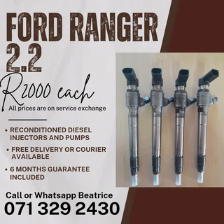 Ford Ranger 2.2 Diesel Injectors For Sale With Warranty