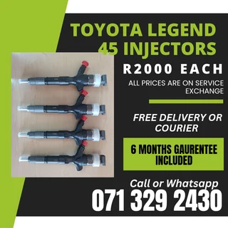 Toyota Legend 45 Diesel Injectors For Sale With Warranty