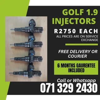 Golf 1.9 Diesel Injectors For Sale With Warranty
