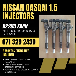 Nissan Qasqai 1.5 Diesel Injectors For Sale With Warranty