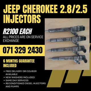 Jeep Cherokee 2.8/2.5 Diesel Injectors For Sale With Warranty On