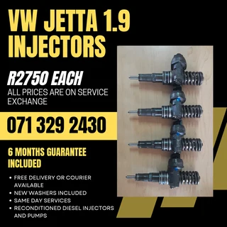 Vw Jetta 1.9 Diesel Injectors For Sale With Warranty On