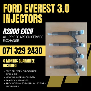 Ford Everest 3.0 Diesel Injectors For Sale With Warranty