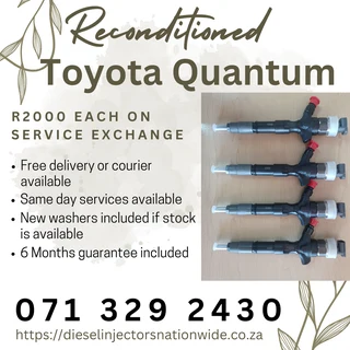 Toyota Quantum Diesel Injectors For Sale With Warranty