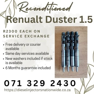 Renualt Duster 1.5 Diesel Injectors For Sale With Warranty
