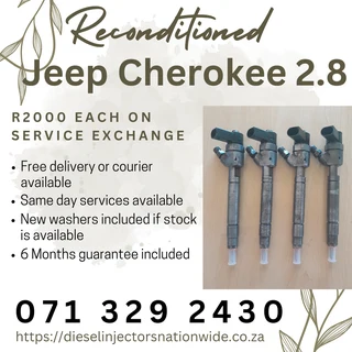 Jeep Cherokee 2.8 Injectors For Sale With Warranty