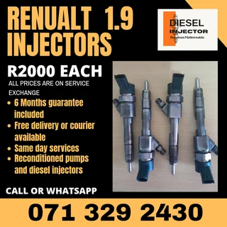 Renualt 1.9 Diesel Injectors For Sale With Warranty