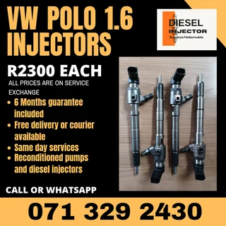Vw Polo 1.6 Diesel Injectors For Sale With Warranty On