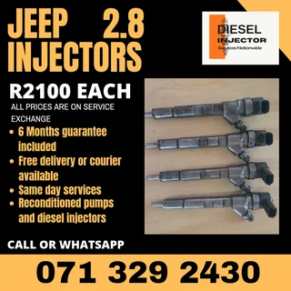 Jeep 2.8 Diesel Injectors For Sale With Warranty
