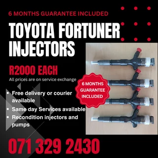 Toyota Fortuner Diesel Injectors For Sale With Warranty