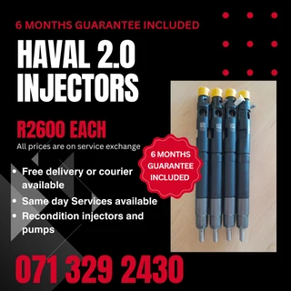 Haval 2.0 Diesel Injectors For Sale With Warranty On