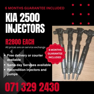 Kia 2500 Diesel Injectors For Sale With Warranty On