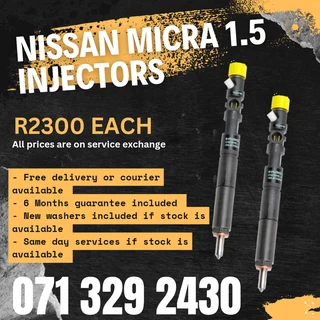 Nissan Micra 1.5 Diesel Injectors For Sale With Warranty