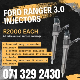 Ford Ranger 3.0 Diesel Injectors For Sale With Warranty