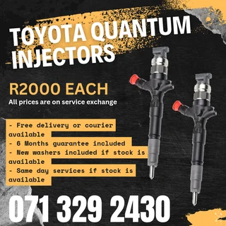 Toyota Quantum Diesel Injectors For Sale With Warranty