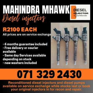 Mahindra Mhawk Diesel Injectors For Sale With Warranty