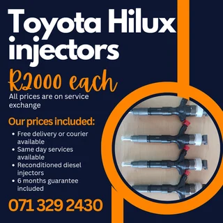 Toyota Hilux Diesel Injectors For Sale With Warranty