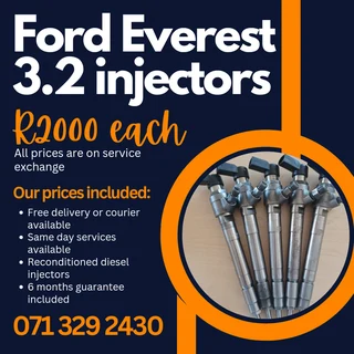 Ford Everest 3.2 Injectors For Sale With Warranty